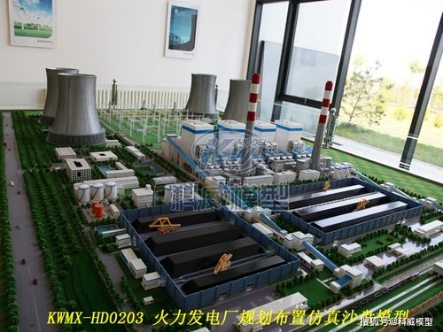 原创600mw火力发电厂机组整体模型电厂沙盘模型产品中心长沙科威模型